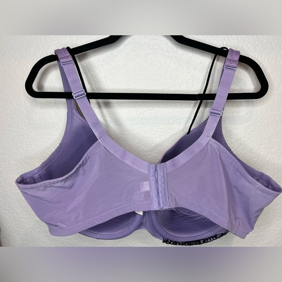 D09.14. Cacique Underwire Smooth Balconette Bra lace accent 46DD - Picture 3 of 4